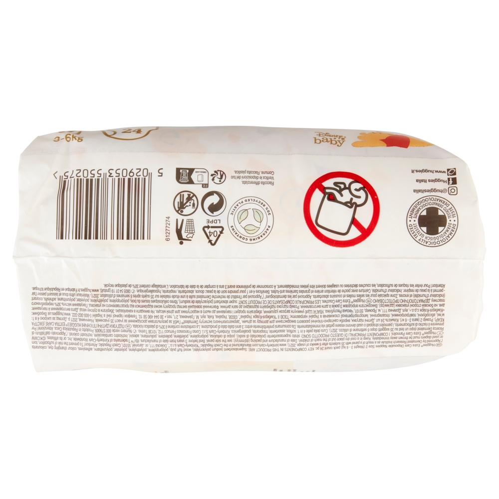 Huggies extra care Pannolini 2 3-6 Kg 24 pz